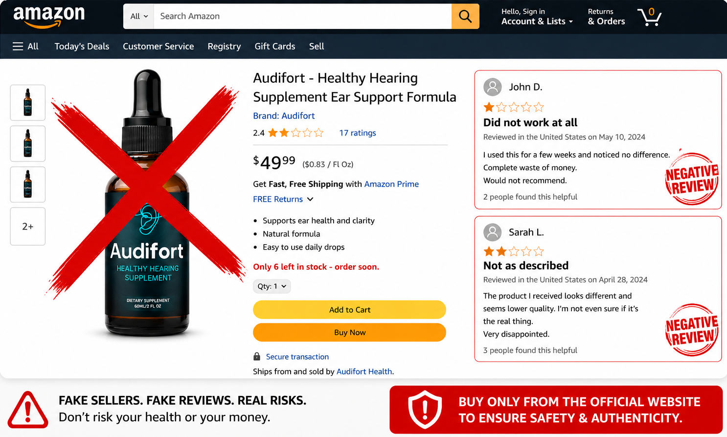 Audifort scam complaints